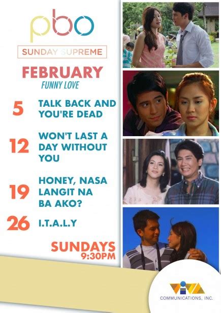 pbo schedule today|Pinoy Box Office .